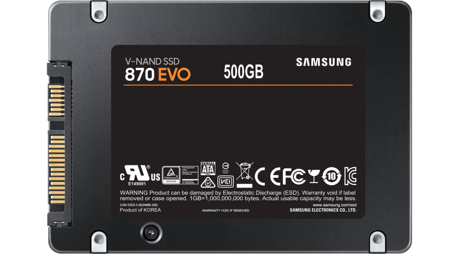 Disque SSD interne 870 EVO 500 Go 2.5 SAMSUNG