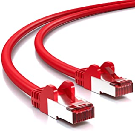 Câble Réseau RJ45 FTP CAT 6 Blindé 2 m Rouge - CAB_RJ45_CAT6_2M_R