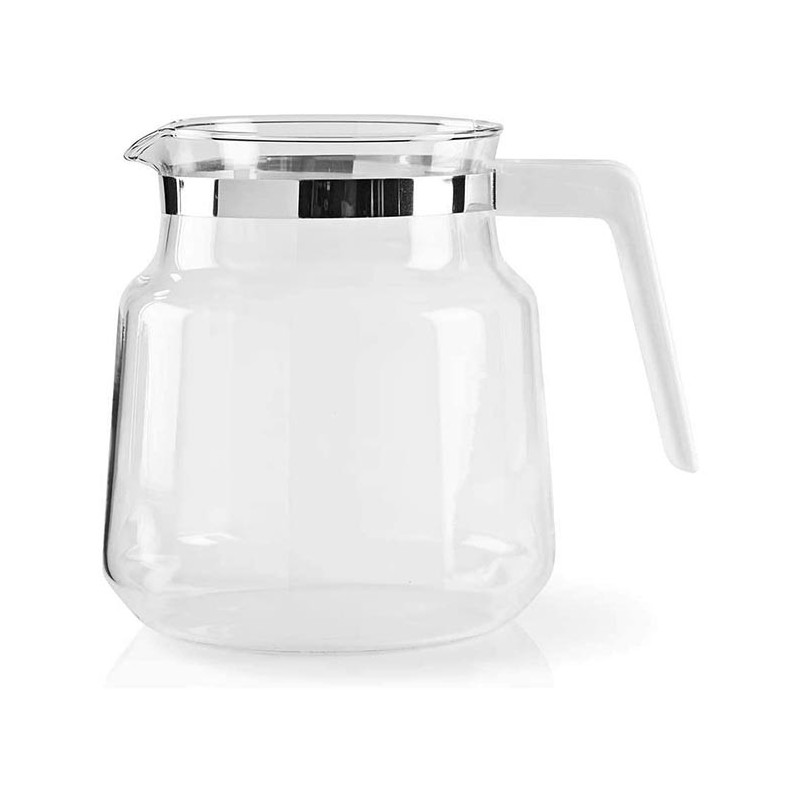 Pichet en Verre 1,2 L Blanc NEDIS - KACM001CPWT