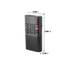 Radio de porche Rechargeable FM lecteur de carte micro SD RMS 3W Noir WE - RADIOWERADMININ