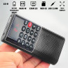 Radio de porche Rechargeable FM lecteur de carte micro SD RMS 3W Noir WE - RADIOWERADMININ