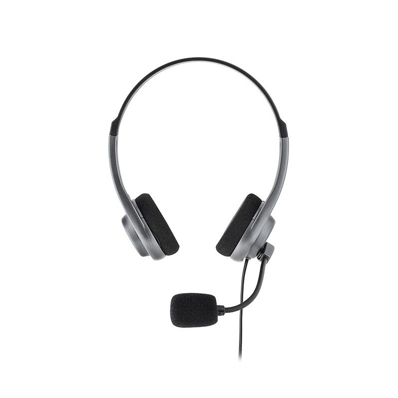 Micro Casque pour PC/Mac MC-101 Noir/Argent  BLUESTORK - BSMC101