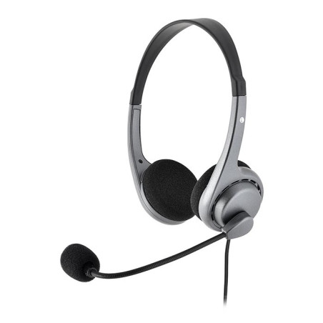 Micro Casque pour PC/Mac MC-101 Noir/Argent  BLUESTORK - BSMC101