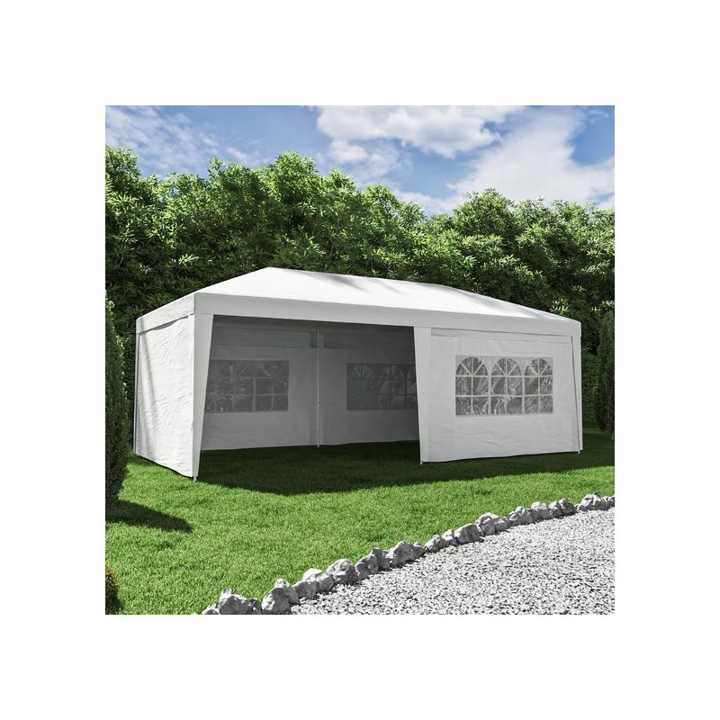TENTE AUTOPORTANTE BRUMA ACIER BLANC 18 m² 5616394