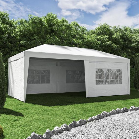 TENTE AUTOPORTANTE BRUMA ACIER BLANC 18 m² 5616394