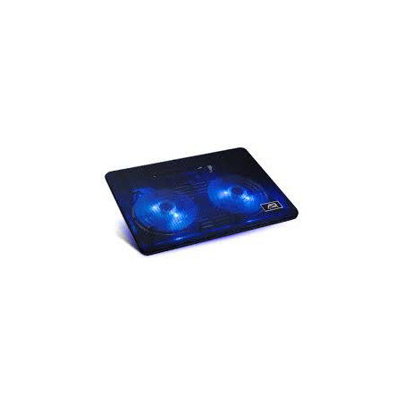 Support Ventilé pour pc portable 17" Led Bleu VOLKANO -  VOLVK20013BK