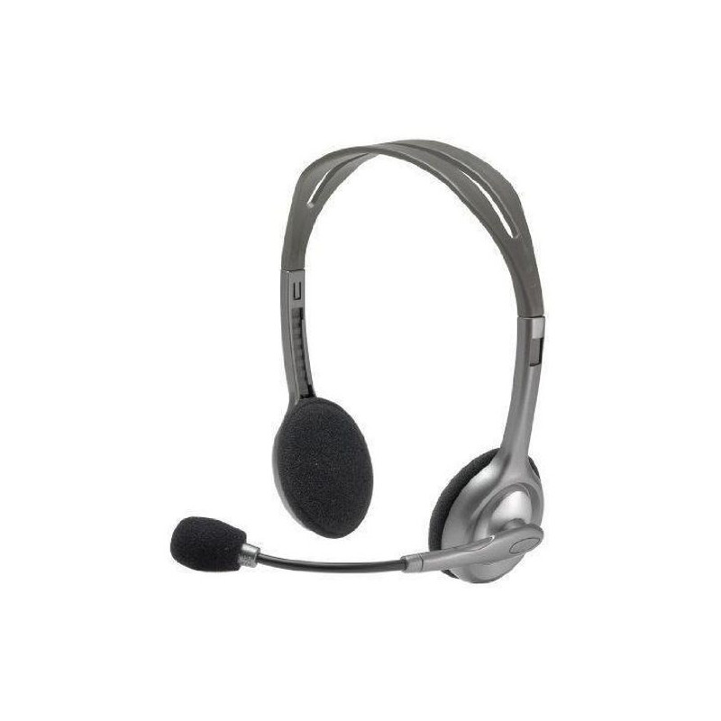 Micro-casque Filaire Stéréo Headset H110 Gris LOGITECH - CASLOGH110