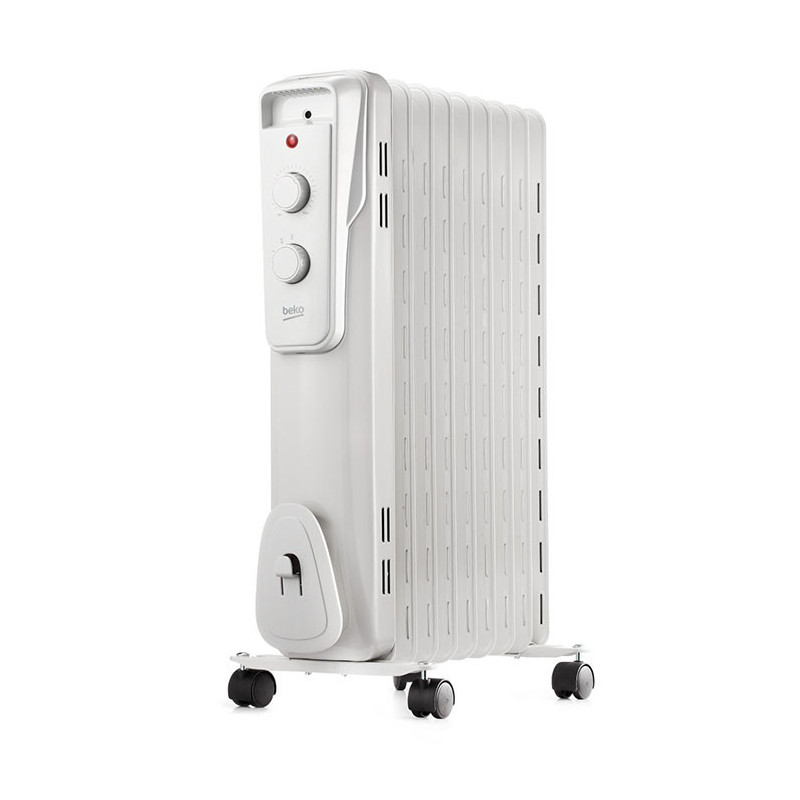 Chauffage bain d'huile électrique 2000W Blanc BEKO -  RHO5220