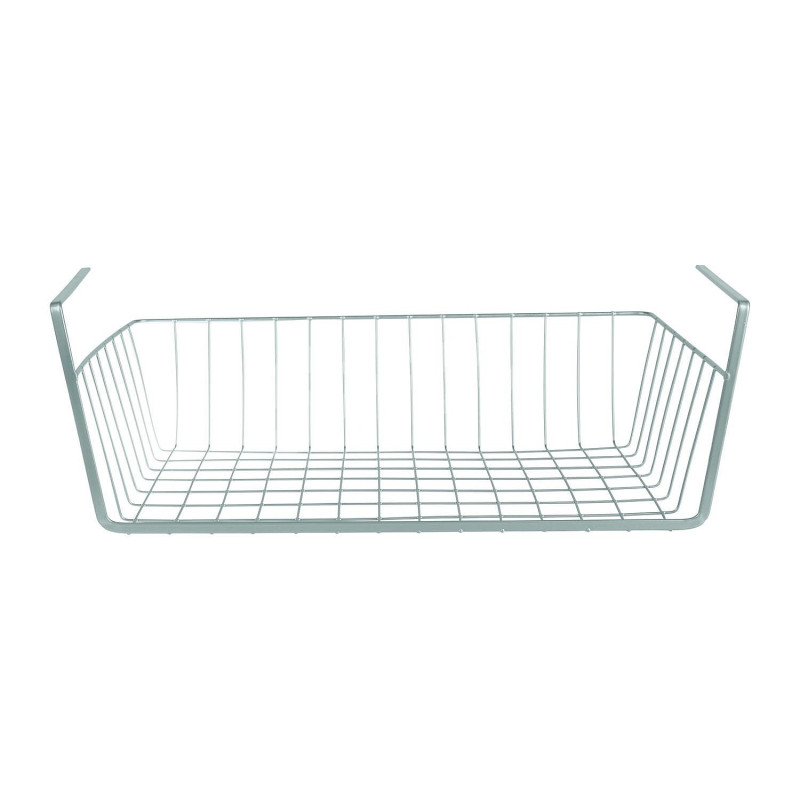 ETAGERE RANGEMENT METAL 50X27 GRIS