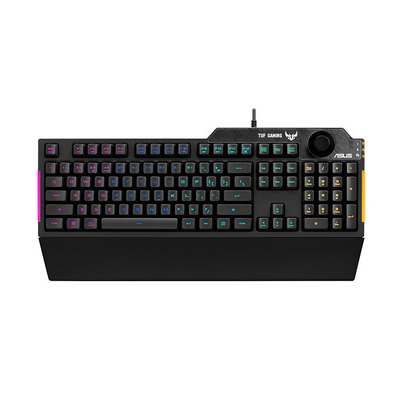 Clavier AZERTY Tuf Gaming K1 noir - ASUS - 90MP01X0-BKFA00
