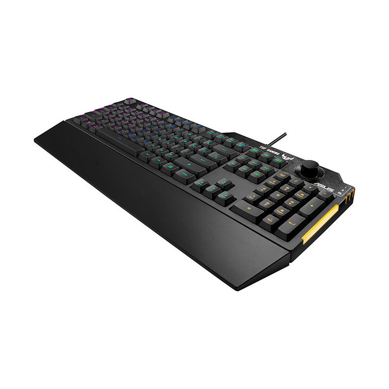 Clavier AZERTY Tuf Gaming K1 noir - ASUS - 90MP01X0-BKFA00