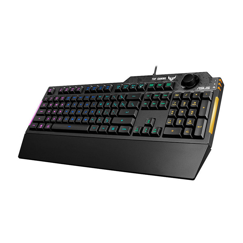 Clavier AZERTY Tuf Gaming K1 noir - ASUS - 90MP01X0-BKFA00