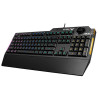 Clavier AZERTY Tuf Gaming K1 noir - ASUS - 90MP01X0-BKFA00