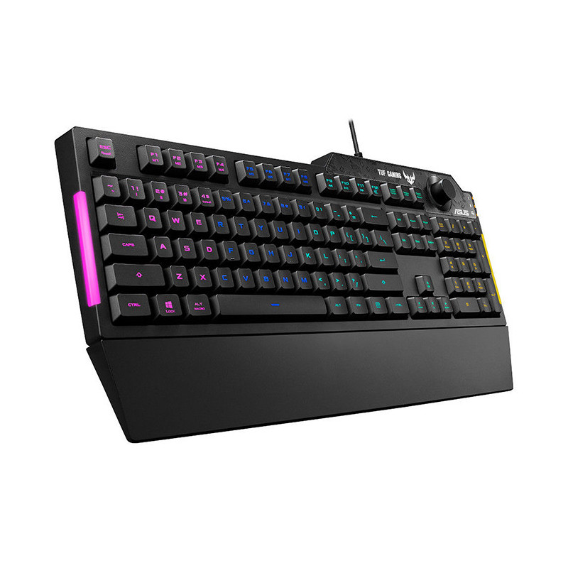 Clavier AZERTY Tuf Gaming K1 noir - ASUS - 90MP01X0-BKFA00