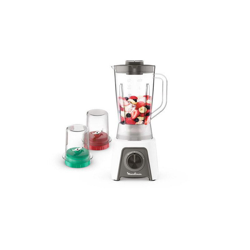 Blender Blendeo+ multifonction 1.5L 450 W Blanc/Gris MOULINEX - LM2C3110