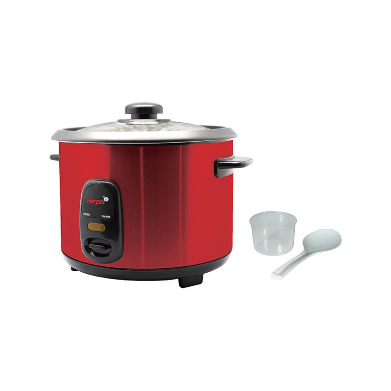 Cuiseur à riz cuve anti-adhésif 1L 700W Inox Rouge 7Line - RC-4TPI
