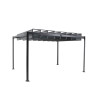 Pergola à lattes Belize 3x3,8 m Ardoise - HESPERIDE - 165726