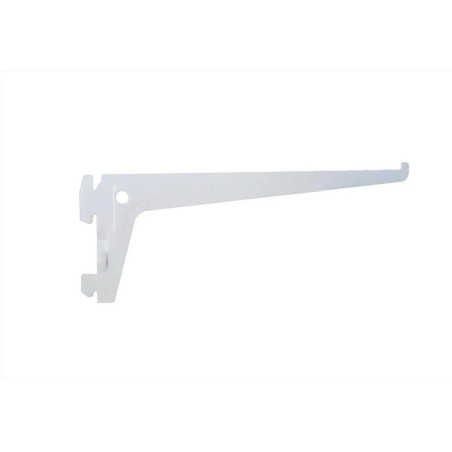 Lot De 10 Consoles Simples Acier Verni, P.20 Cm Entraxe 50 Mm