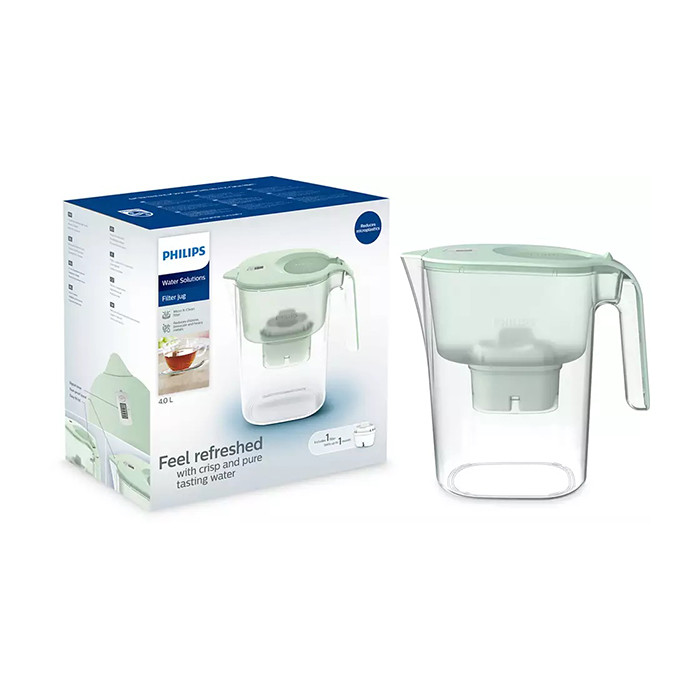 Carafe filtrante Micro Xclean 4L Green PHILIPS - AWP2938GNT 