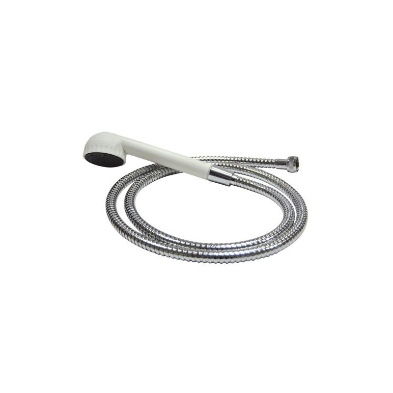 Kit douchette hygiène hydrothérapie à flexible blanc SHATTAF - 55 SHATTAF