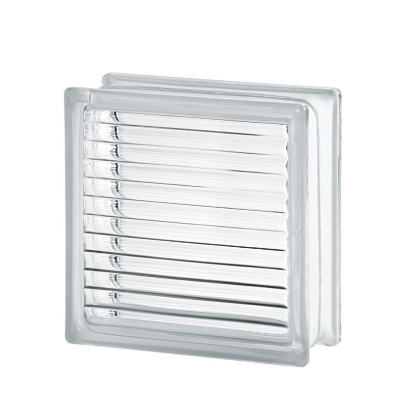 Brique de verre Paralline 19x19x8 cm VITRABLOK - 122155