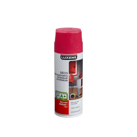 Peinture Aérosol Rose Schoking 3 Brillant 400 ml LUXENS - AE053001R