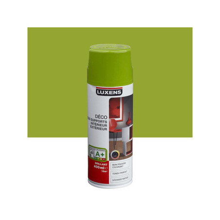 Peinture Aérosol Vert Pistache 3 Brillant 400 ml LUXENS - AEQ53001V