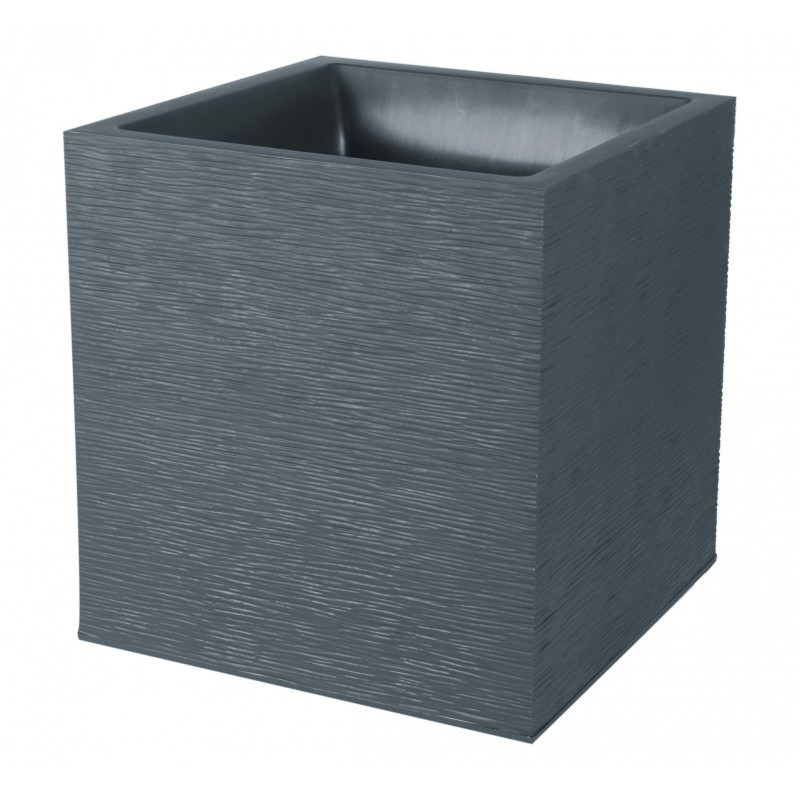 Pot plastique carré 31L anthracite
