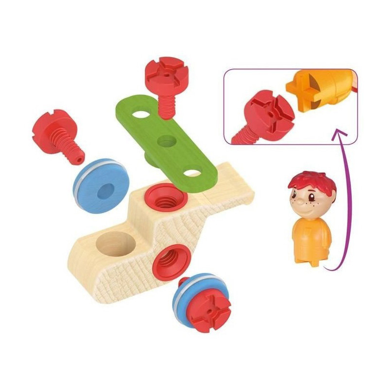Heros Constructor Maxi Hélicoptère 9 Pièces SMOBY - Dès 2 ans