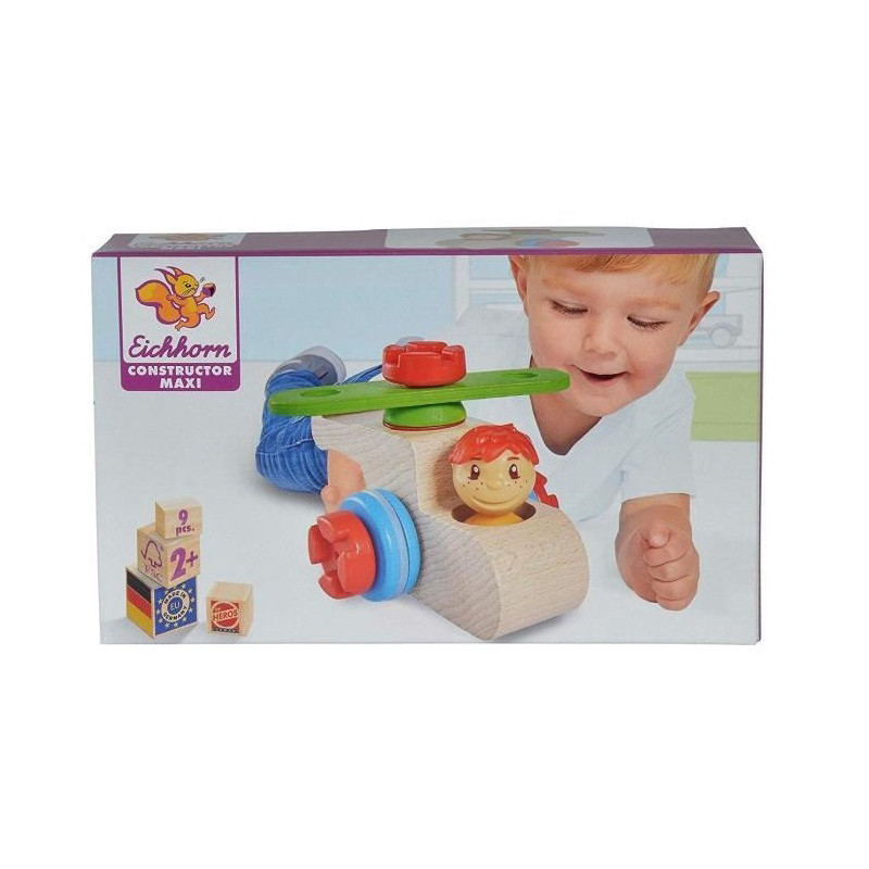 Heros Constructor Maxi Hélicoptère 9 Pièces SMOBY - Dès 2 ans