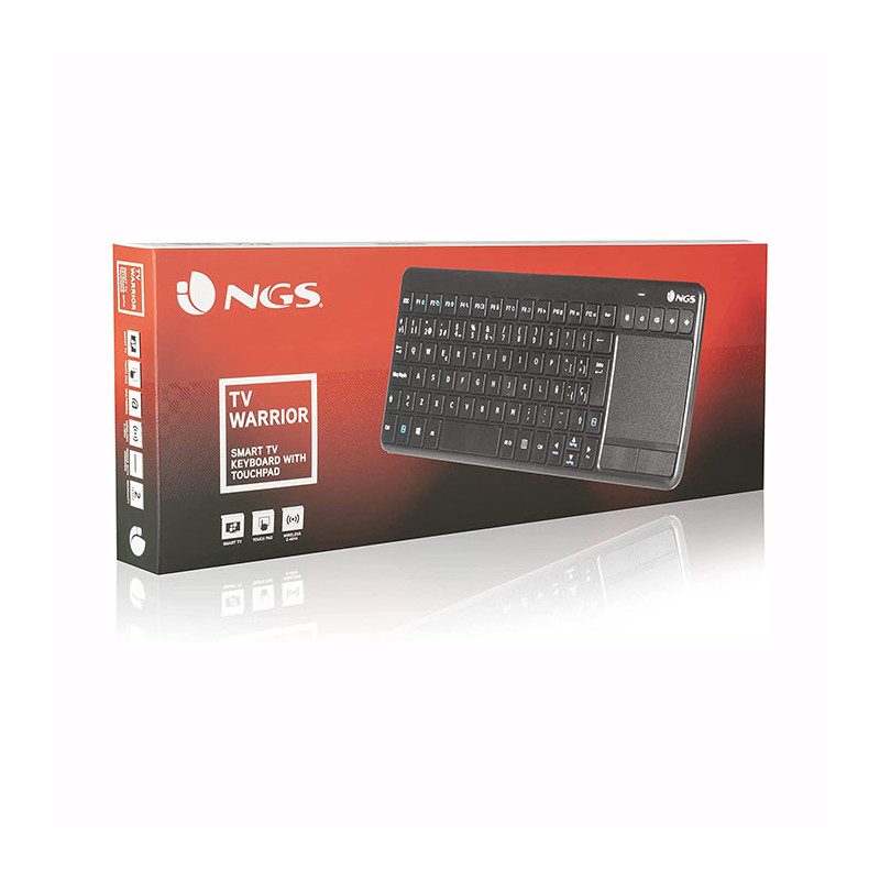 Clavier Sans Fil 2.4GHz TV/Bluetooth Warrior Noir NGS - 69561106088