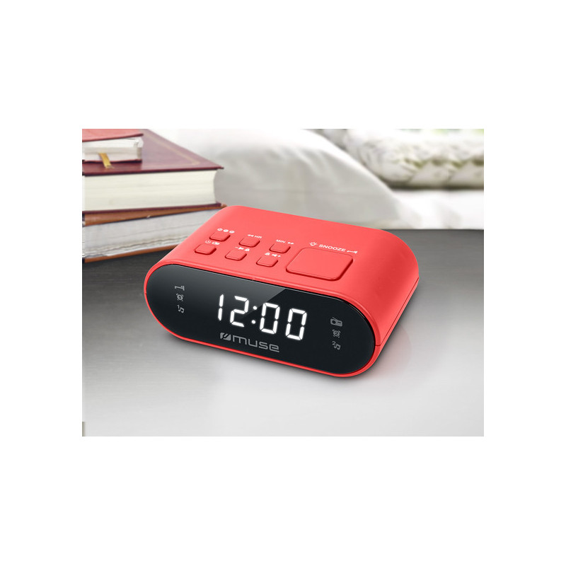 Radio-réveil Numérique LED Rouge MUSE - M-10RED