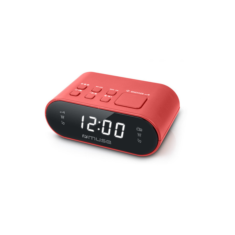 Radio-réveil Numérique LED Rouge MUSE - M-10RED
