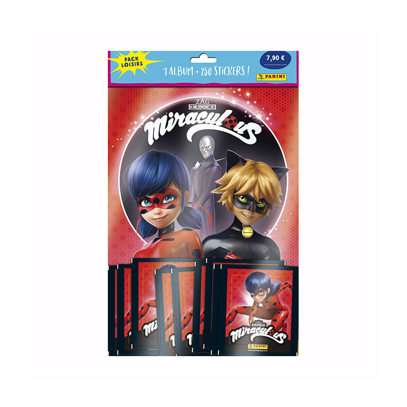 Pack Loisirs Miraculous 1 Album + 250 Stickers PANINI - 78330012947