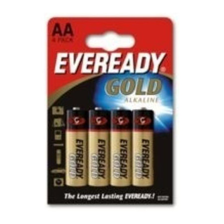Piles alcalines LR6 B4 1,5V Gold EVEREADY