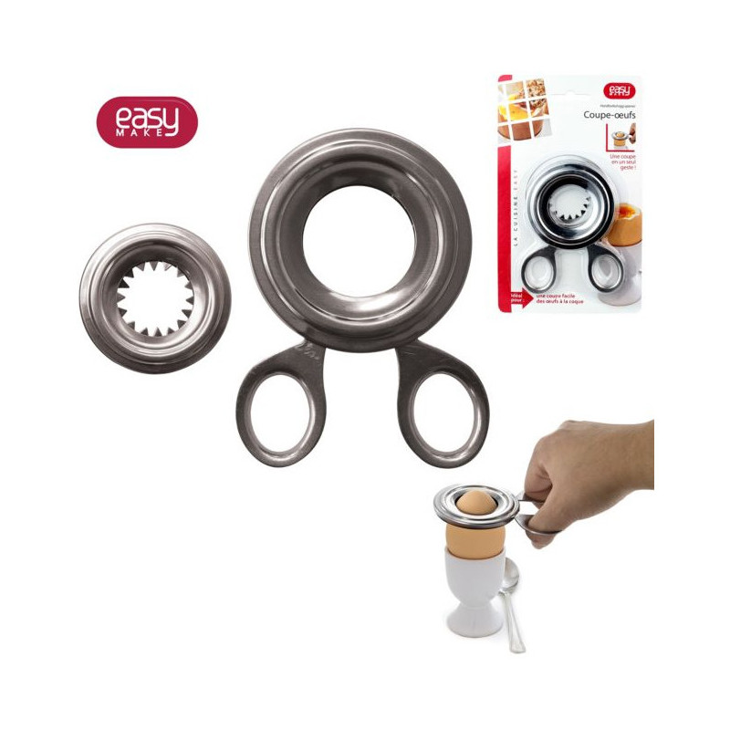 Coupe Oeuf à la Coque Argenté - COOK CONCEPT - KU6271