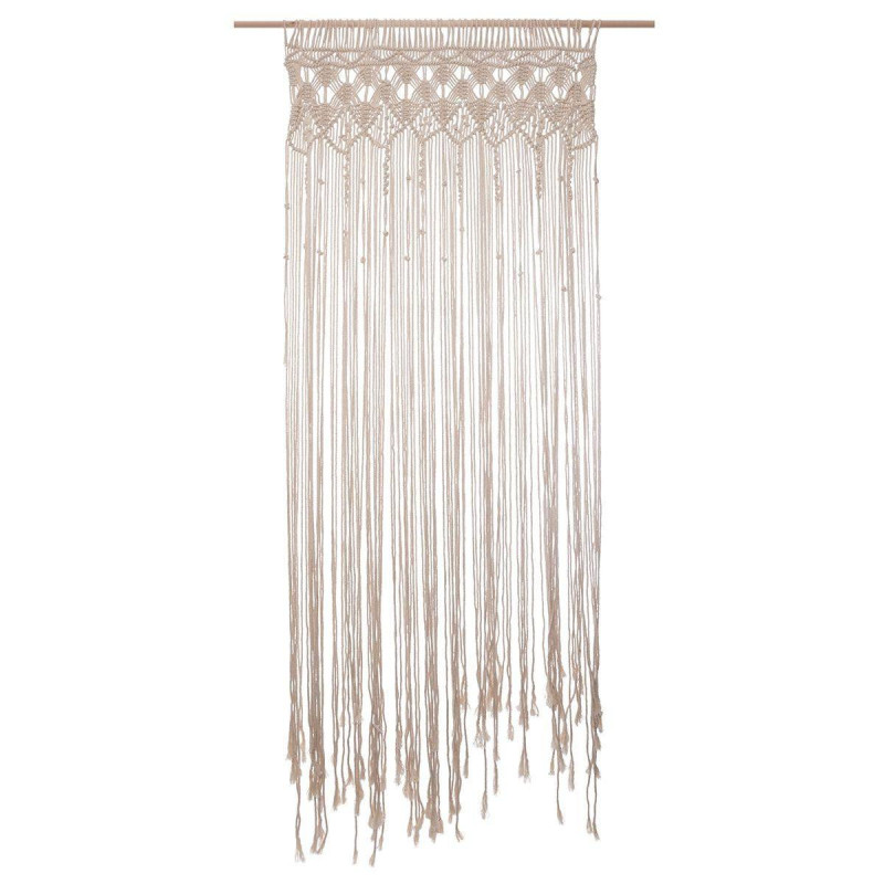 Rideau fil en macramé Ecru 90 x 200 cm ATMOSPHERA - 163916