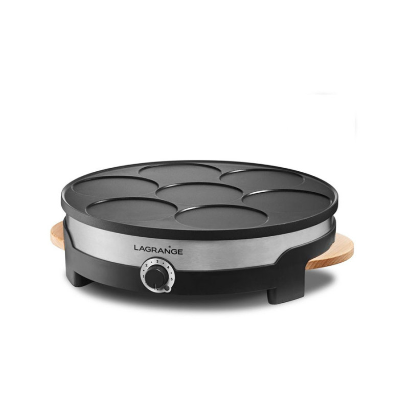Crêpière Tradi Duo Grande et mini crêpes Noir LAGRANGE - 109016