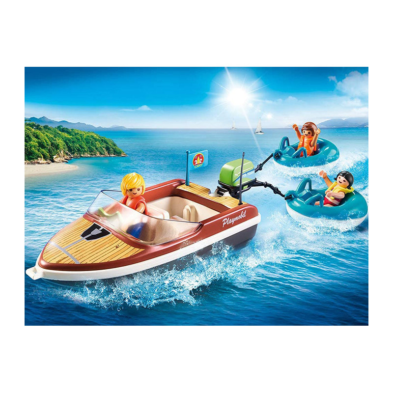 Bateau avec Bouées et Vacanciers - PLAYMOBIL - Dès 4 ans