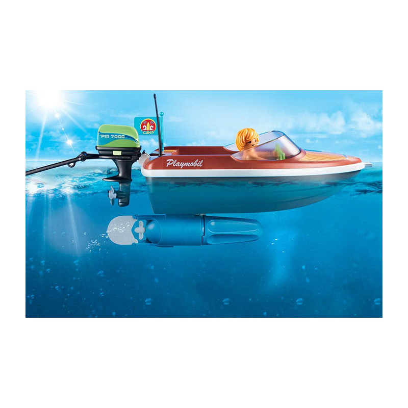 Bateau avec Bouées et Vacanciers - PLAYMOBIL - Dès 4 ans