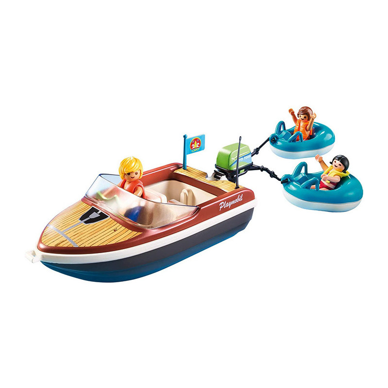 Bateau avec Bouées et Vacanciers - PLAYMOBIL - Dès 4 ans