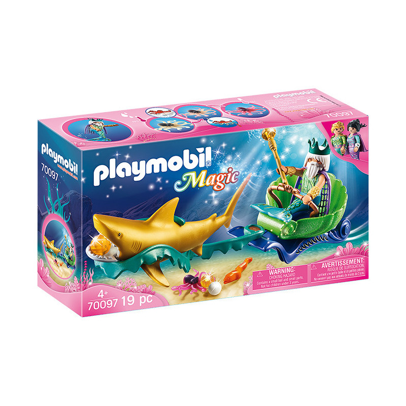 Roi des Mers avec Calèche Royale PLAYMOBIL - Dès 4 ans