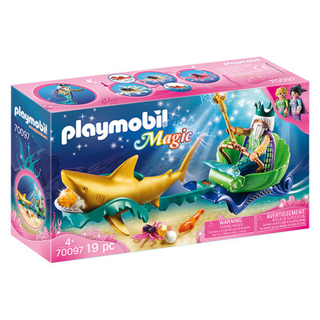 Roi des Mers avec Calèche Royale PLAYMOBIL - Dès 4 ans