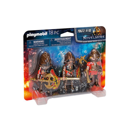 3 Combattants Burnham Raiders - PLAYMOBIL - Dès 4 ans