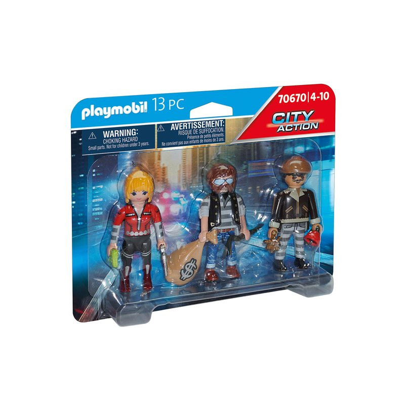 Police Equipe de Bandits PLAYMOBIL -  Dès 4 ans