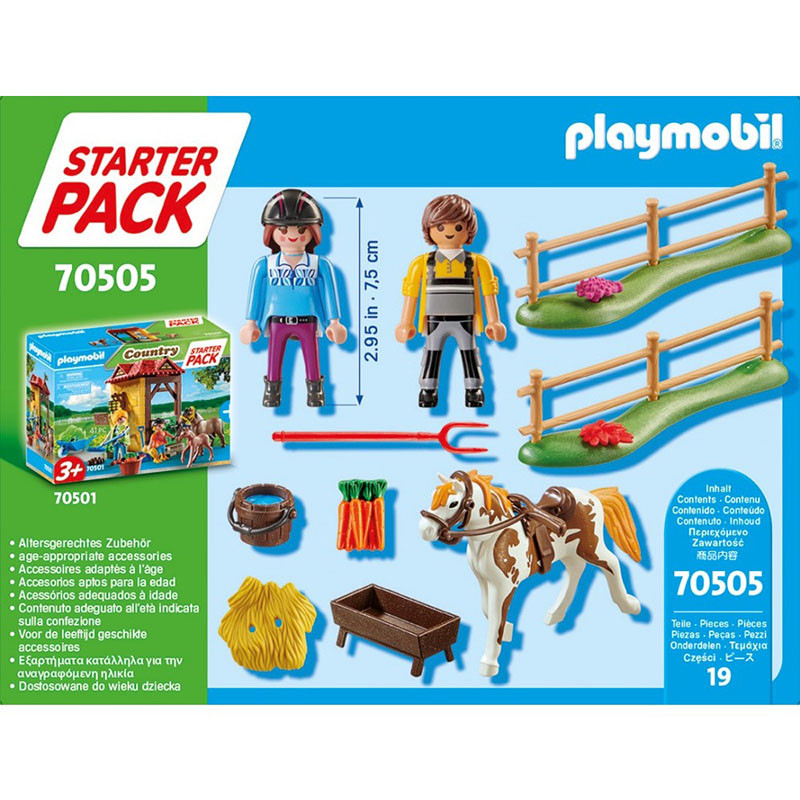 Starter Pack Cavalière PLAYMOBIL - Dès 3 ans 