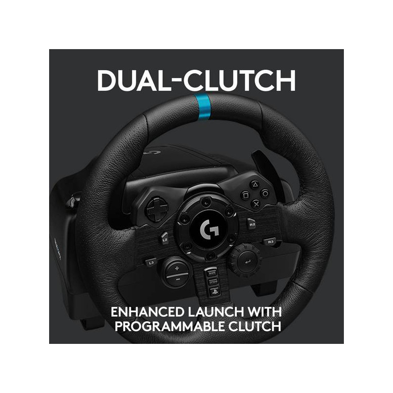 Volant + PÃ©dalier G923 PC/PS4/PS5  Noir - LOGITECH - 73241115361