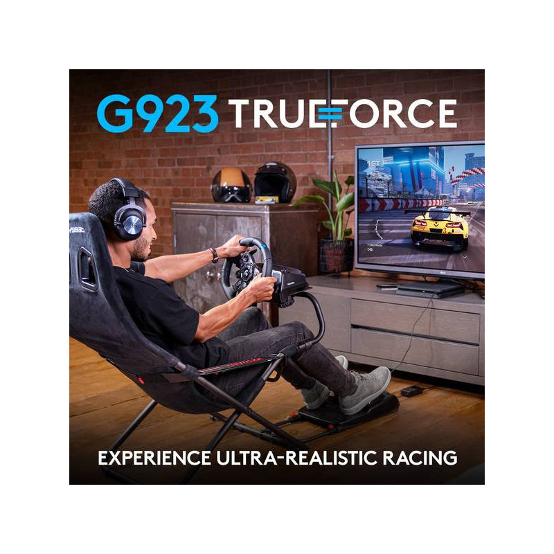 Volant + PÃ©dalier G923 PC/PS4/PS5  Noir - LOGITECH - 73241115361