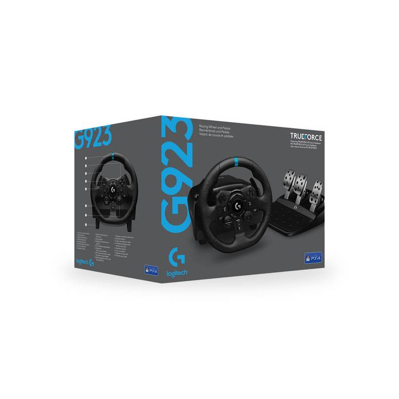 Volant + PÃ©dalier G923 PC/PS4/PS5  Noir - LOGITECH - 73241115361