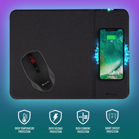 Ensemble de Souris + Tapis de souris de chargement sans Fil CruiseKit Noir NGS - 69561113007